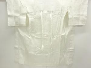 アンティーク　本麻透かし織流水に花模様長襦袢